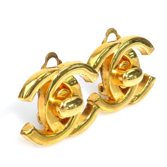 CHANEL Gold Earrings